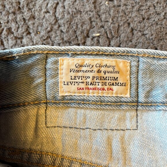 Levi's Premium Size 28 Baggy Straight Linen + Denim Women's Jeans - Picture 9 of 9